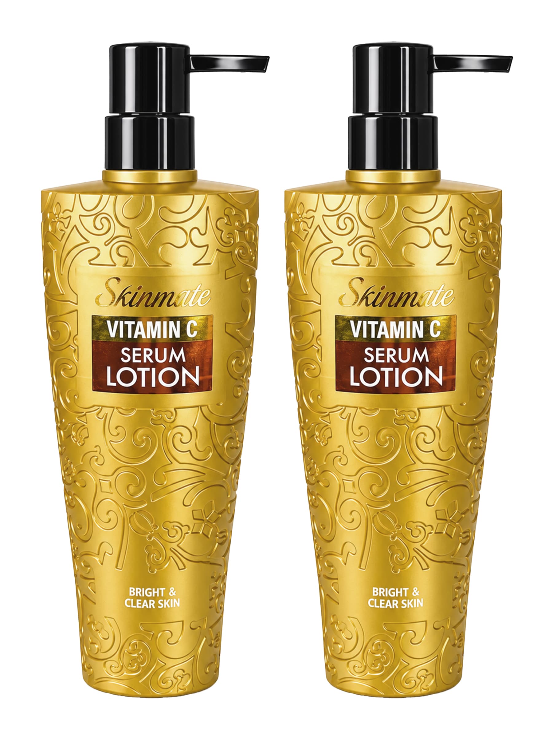 skinmate-vitamin-c-body-serum-lotion-400ml-hydrating-body-care-for-radiant-smooth-and-evenlooking-skin-brightening-moisturizing-formula-pack-of-2
