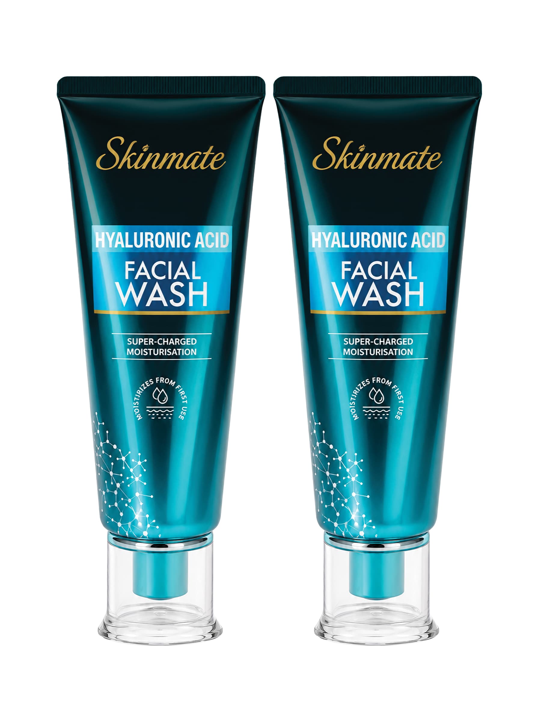 skinmate-hyaluronic-acid-face-wash-100ml-hydrating-daily-facial-cleanser-for-soft-smooth-and-glowinglooking-skin-pack-of-2