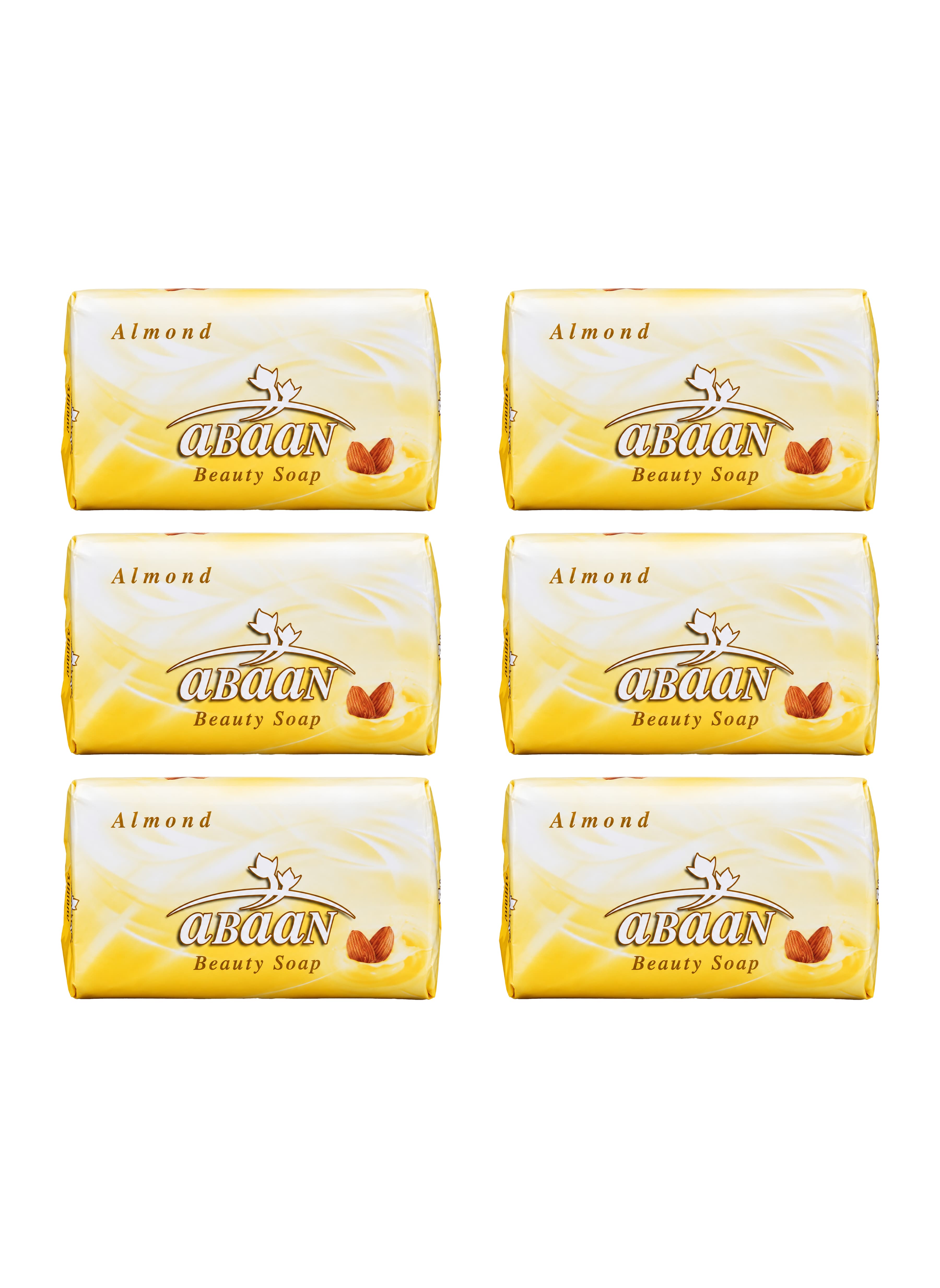abaan-almond-beauty-soap-bar-100g-x-6-pack-moisturizing-soap-with-almond-extract-for-soft-smooth-and-nourished-skin-suitable-for-all-skin-types