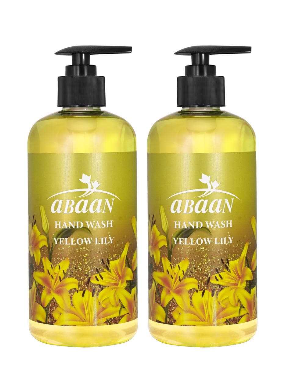 abaan-hand-wash-collection-yellow-lily-500ml-2-moisturizing-hand-cleanser-for-daily-use-refreshing-floral-fragrance-pack-of-2
